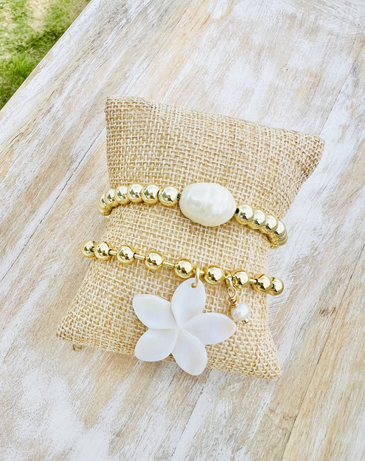 PLUMERIA BALL BRACELET